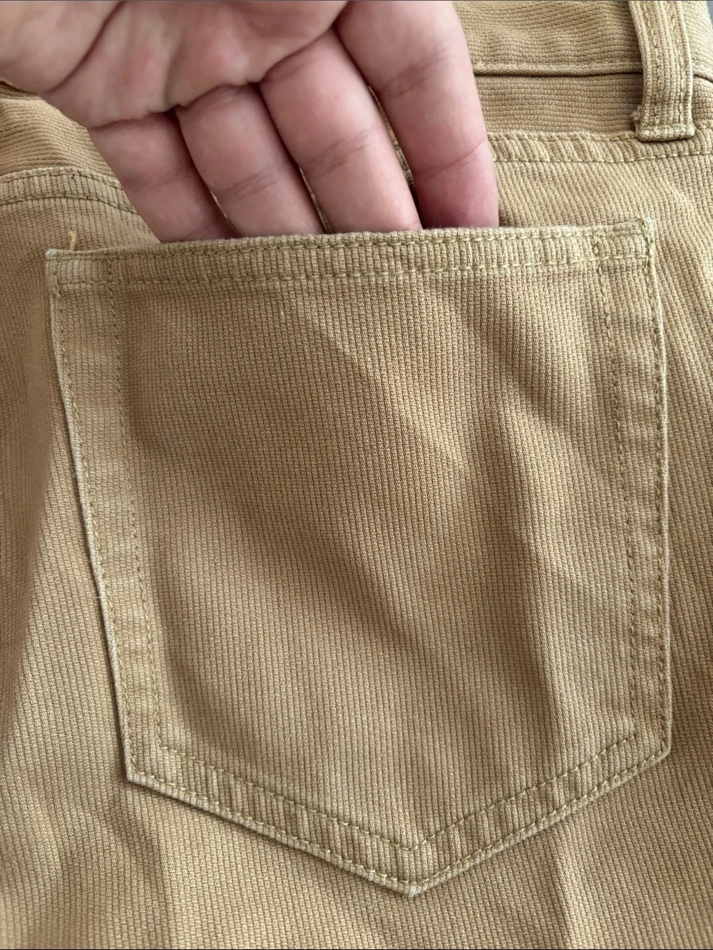 NWOT J. Crew The Driggs Slim Straight Jeans in Tan
